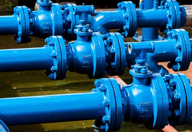 Blue oil and gas pipeline